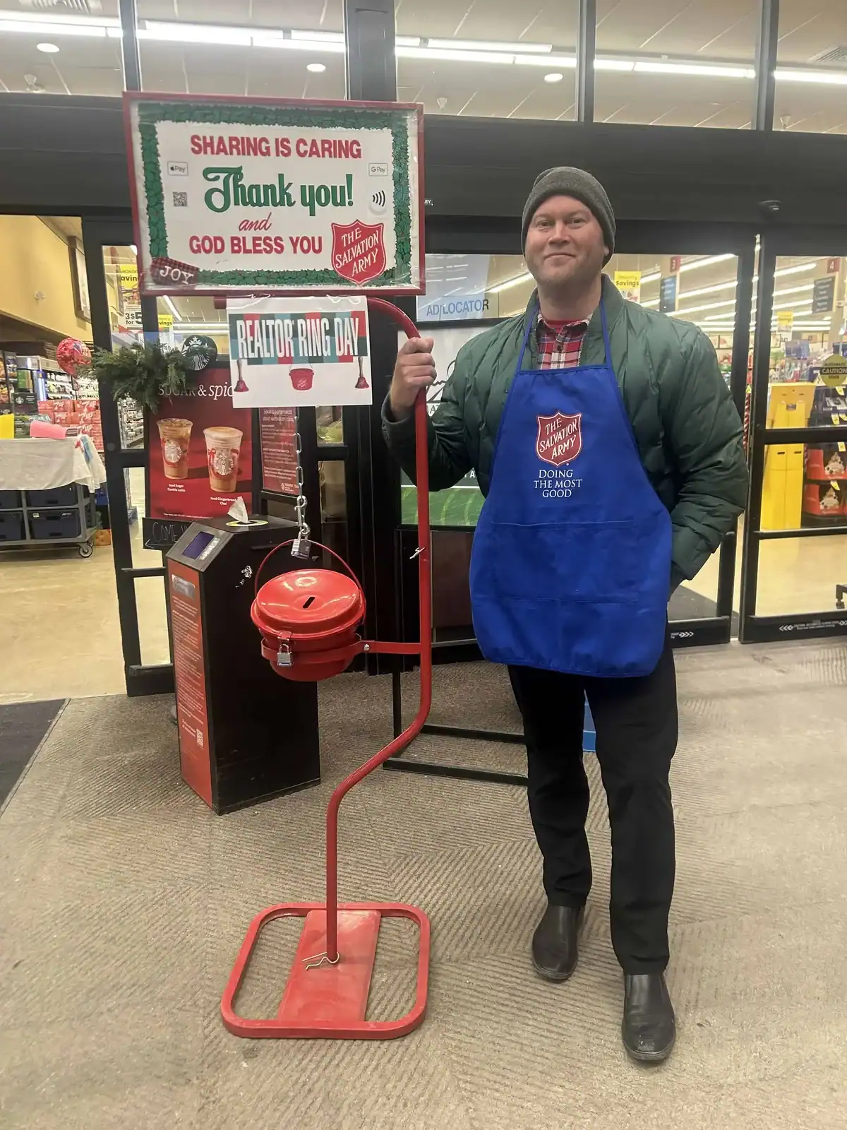 adam volunteering salvation army